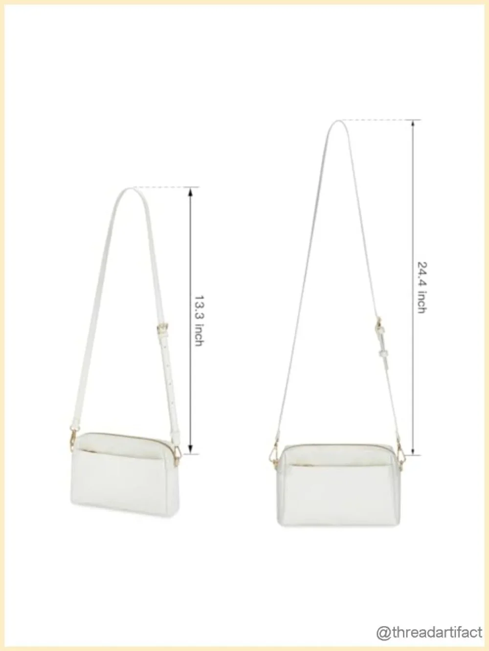 Faux PU Leather Glitter Crossbody Bag with Chain Shoulder Handbag